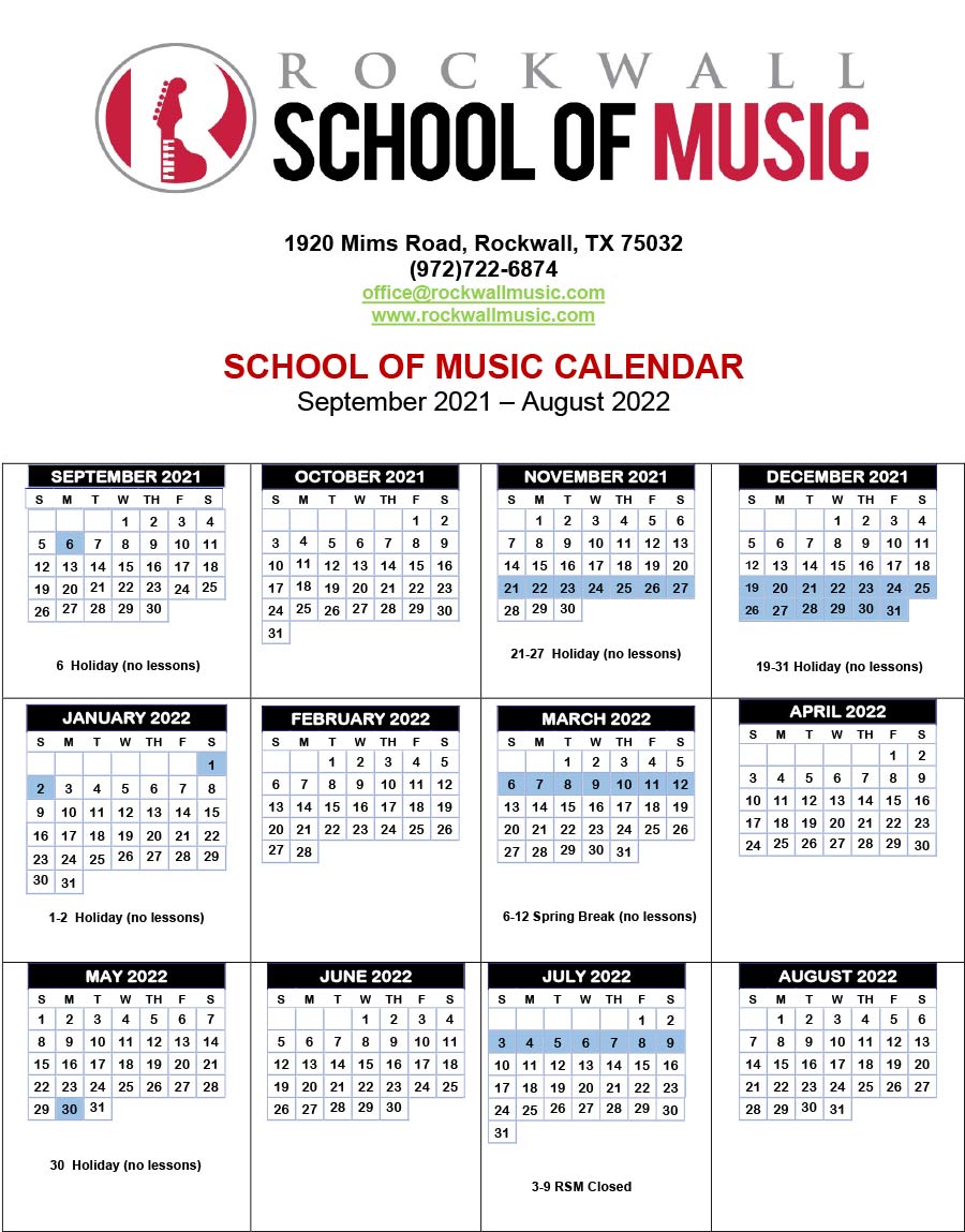 Music Calendar
